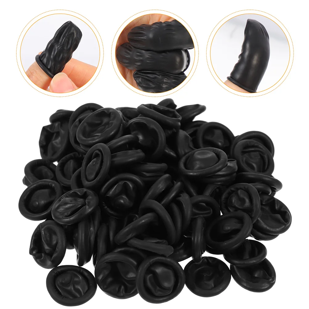 100 Pcs Anti-static Finger Cot Sleeves Daily Use Coat Multifunction Rubber Small