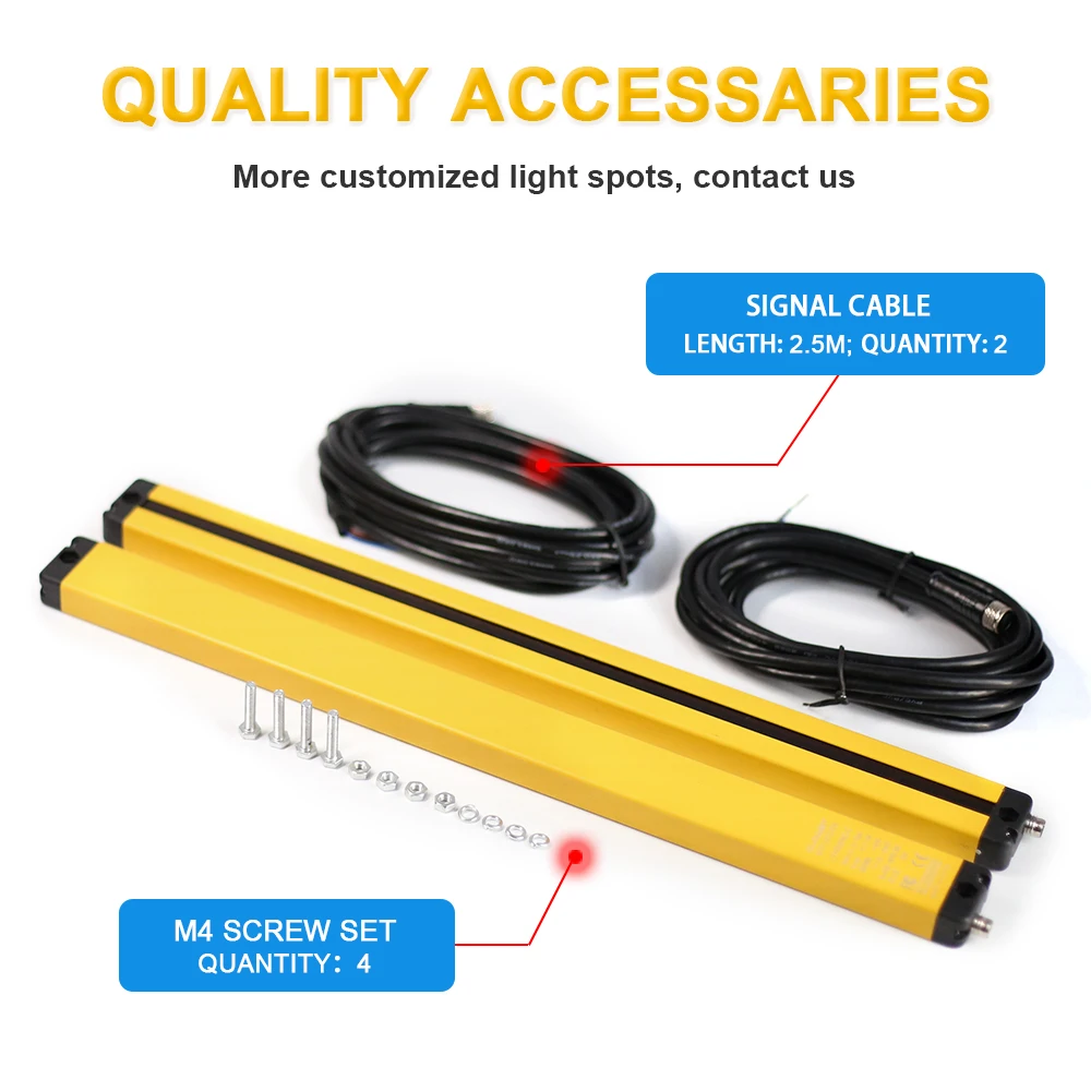 Imagem -05 - Cloweit-dispositivo Grating Super Thin Cortinas de Segurança Detectando Distância Protetor para Espaço Estreito Rc20232028 14x28 0.2-2m