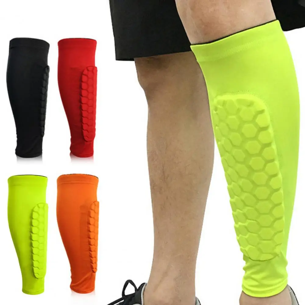 Football Shin Guards Flexible Calf Protection Leggings Premium Soccer Shin Guards for Adults High Impact Resistant Calf for Men