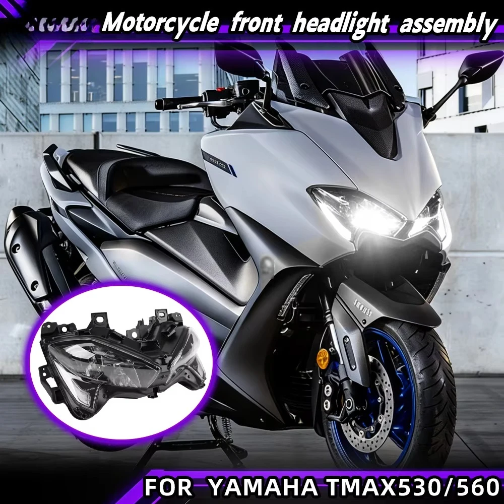 

For TMAX 530/560 LED Headlight Assembly-Plastic 4 Lens Motorcycle Headlight for Retrofit/Upgrade