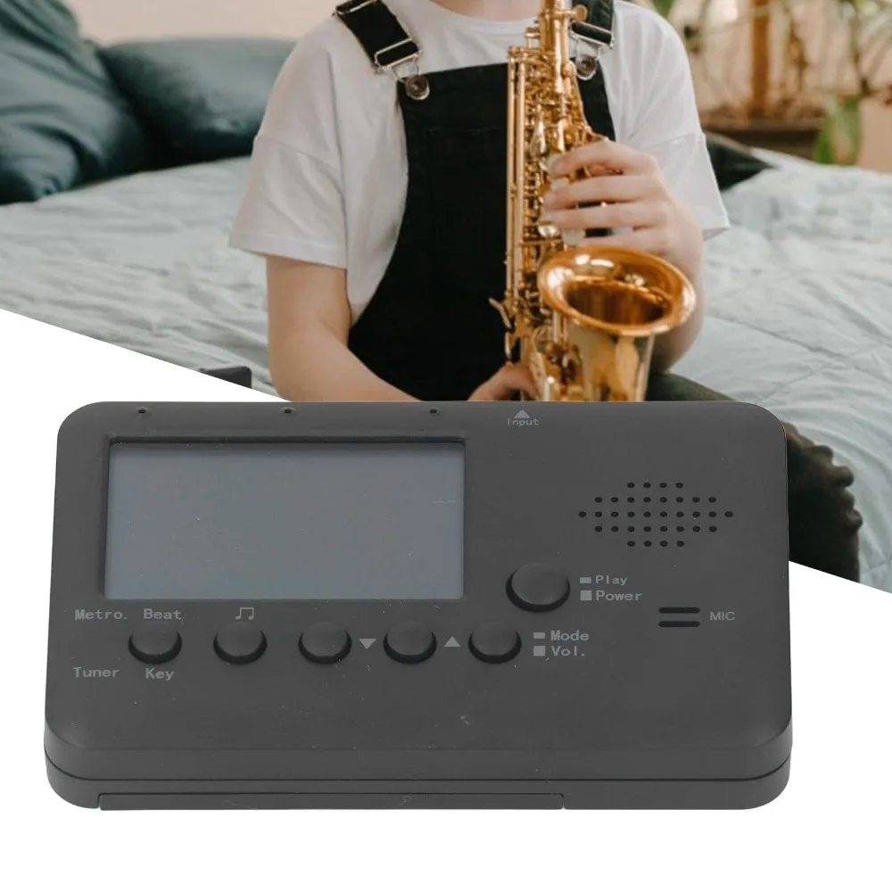 

Высокая чувствительность ​ Тюнер для духовых инструментов ​ ​ 3 режима ​ Пластиковые мягкие клавишные накладки ​ Электронный метроном ​ Экономьте электроэнергию