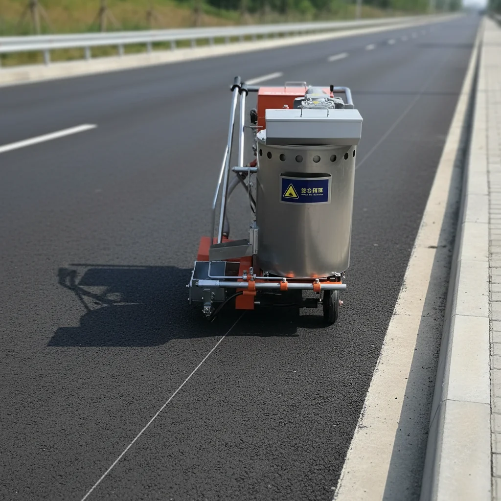 Cold Paint Road Marking Machine For Highway Parking Lot Line