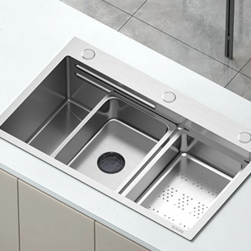 Stainless Steel Kitchen Sinks Pull-out Faucet Scratch Kitchen Sinks Protection Home Improvement Lavelli Da Cucina ZY40SC