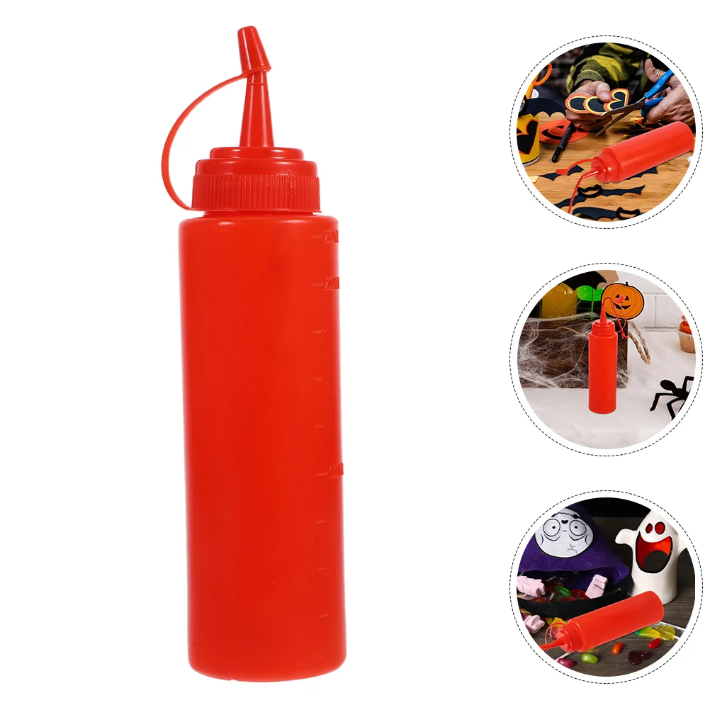 2 Pcs Tricky Ketchup Bottle Simulated Tomato Paste Festival Party Props Fake Decor Toys False Spoof Funny Prank Stuff