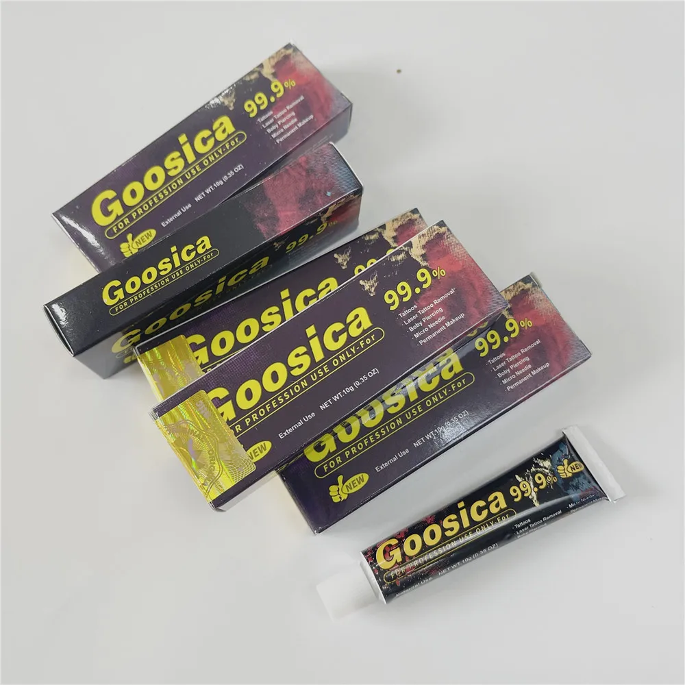 Wholesale 99.9% Goosica Before Tattoo Cream for Permanent Makeup Microblading Piercing Eyebrow Lips Supply 10g