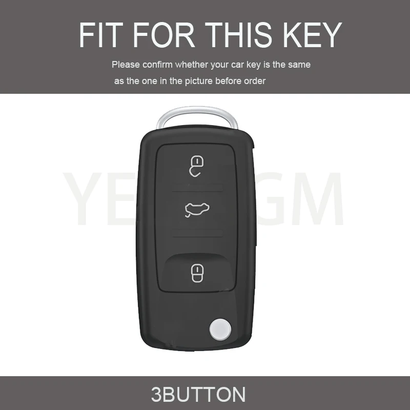 NEW Car Key Case Cover for VW Volkswagen Polo Golf Passat Beetle Caddy T5 Up Eos Tiguan Jetta for Skoda Octavia A5 Accessories