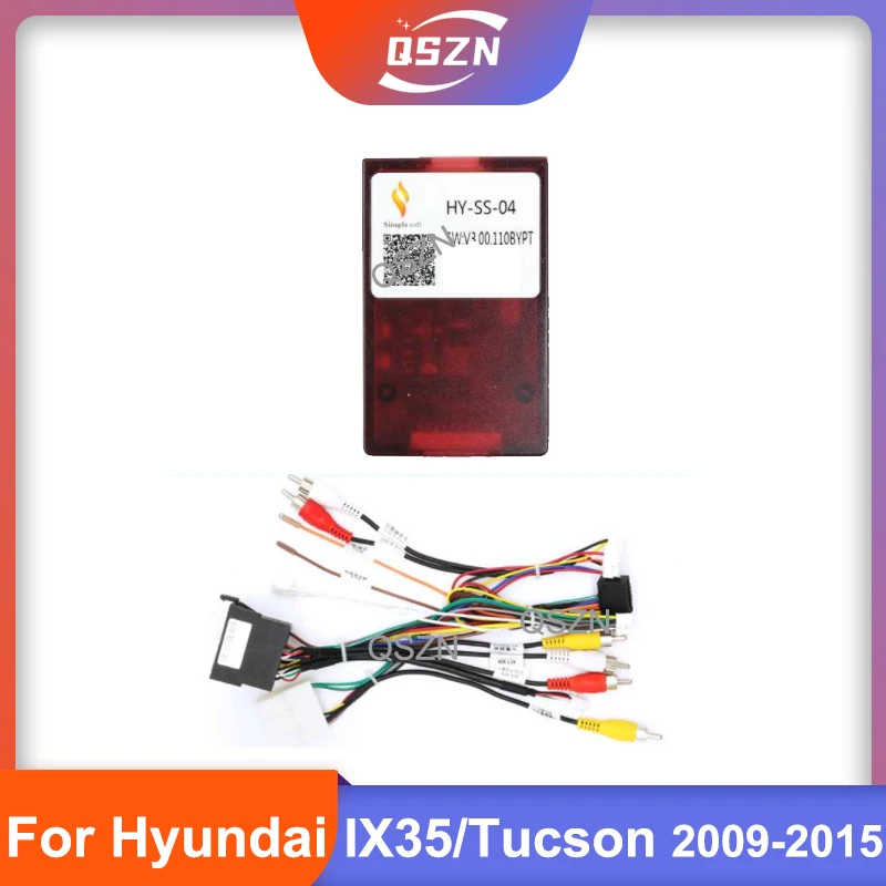 16 PIN android Canbus box HY-SS-04 Adaptor for hyundai IX35 /Tucson 2009 - 2015 Wirng Harness Cable Car radio DVD