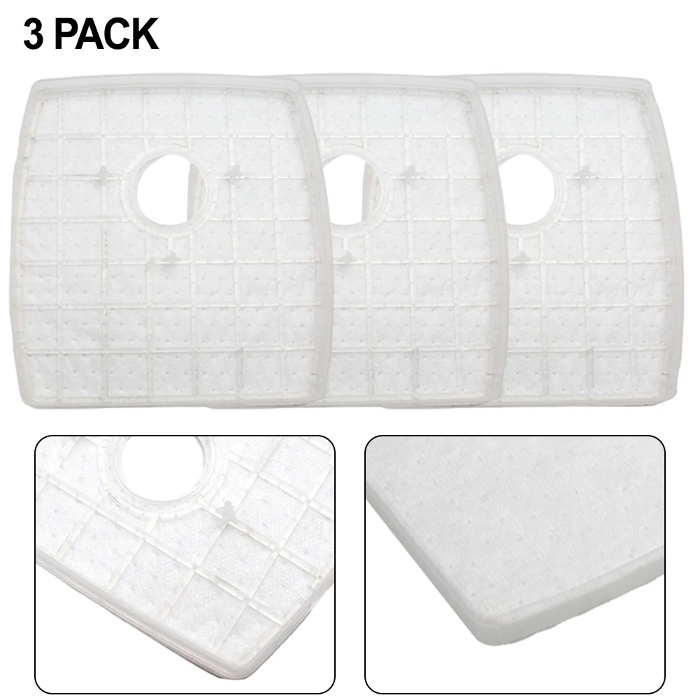 3 Pack Filter Paper For SilverCrest M690, For WAP W310 Robot Vacuum Cleaner Washable Filter Included Replacement