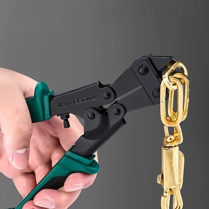 8" Mini Bolt Cutter Multitool Steel Wire Cutter Bolt Cutter Wire Rope Clamp Plier Labor-saving Multi-functional Cutting Scissors