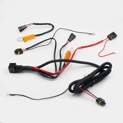 relay harness plug connector hid conversion kit wiring harness with resistor H1 H3 H4 H7 H8 H11 9005 9006 conversion kit relay