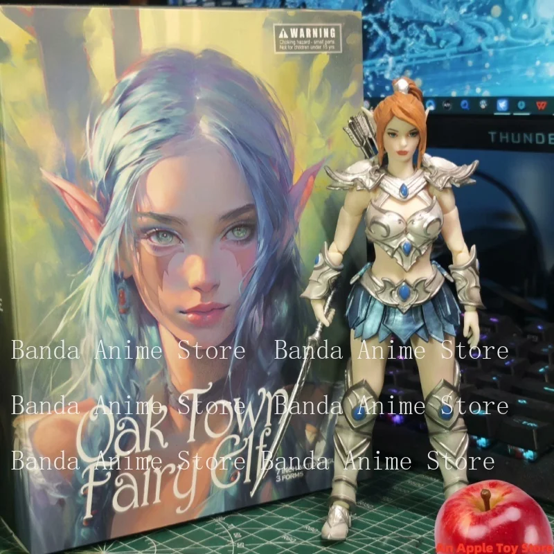 

В наличии Lazy Monster Studio 17 см Коллекционная фигурка WOW Tyrande Oak Town Elf Hunter Guard Женский солдат Фигурка Модель Подарки