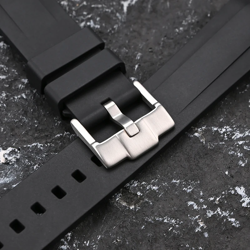 316L 스테인레스 스틸 버클이 있는 튜더 교체 스트랩용 방수 피부 친화적인 22mm FKM 시계 스트랩