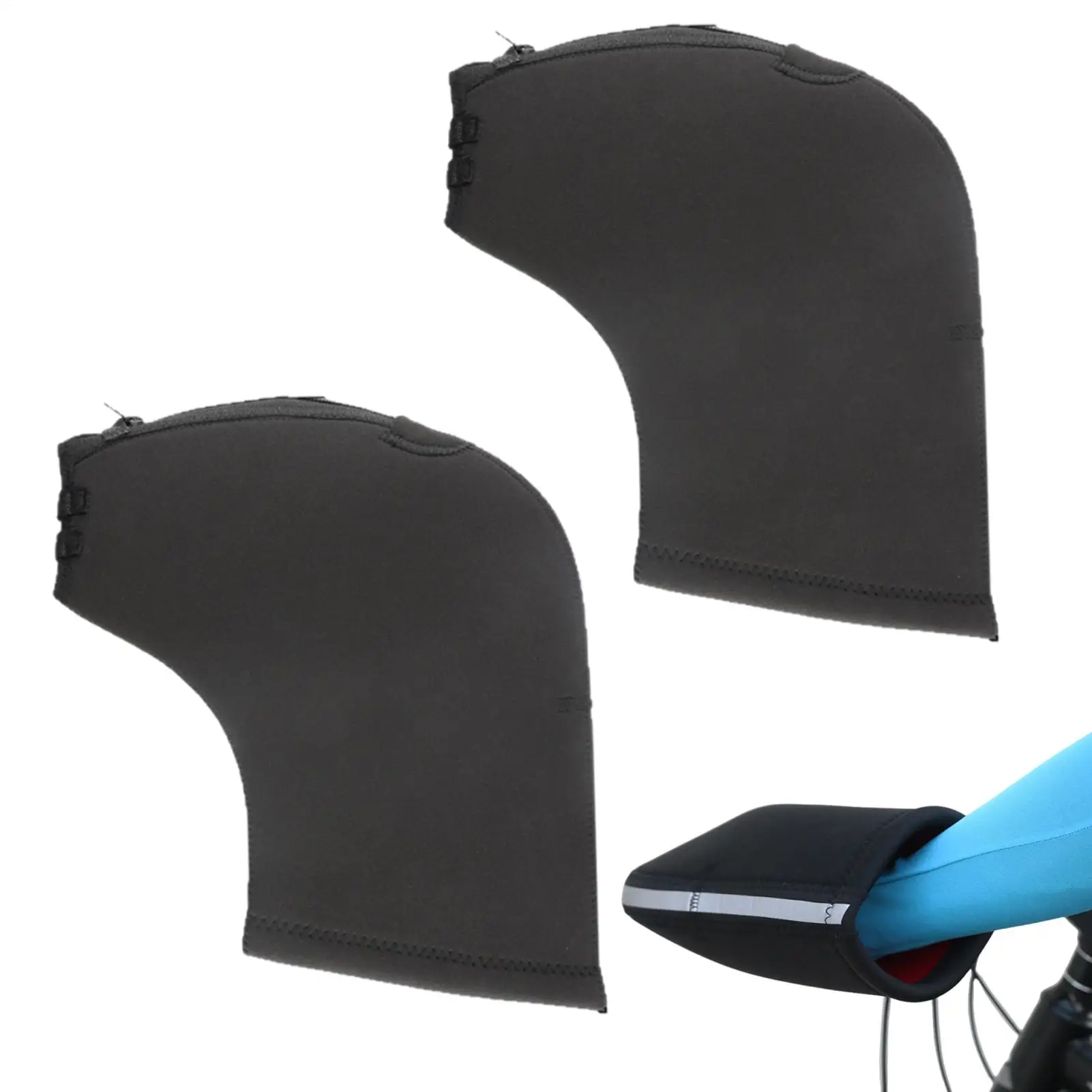 

2pc Winter Thermal Mountain Road Cycling Bike Bicycle Bar Mitts Mittens Gloves For Adventure Racing Touring Long-Distance Riding