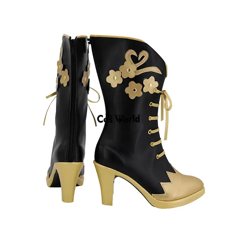 Twisted Wonderland Vil Schoenheit juegos personalizar Cosplay tacones altos zapatos botas