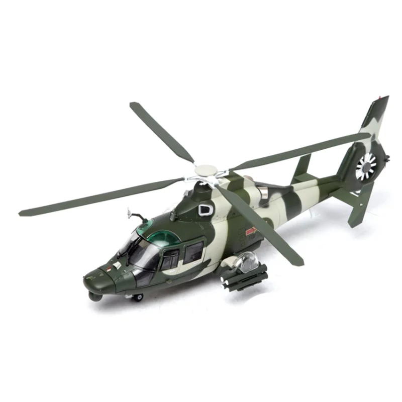 1: 100 Scale Armed Aircraft With Propellers Straight 9 Model WZ-9 Z-9 Dolphin Helicopter Model Toys Gifts