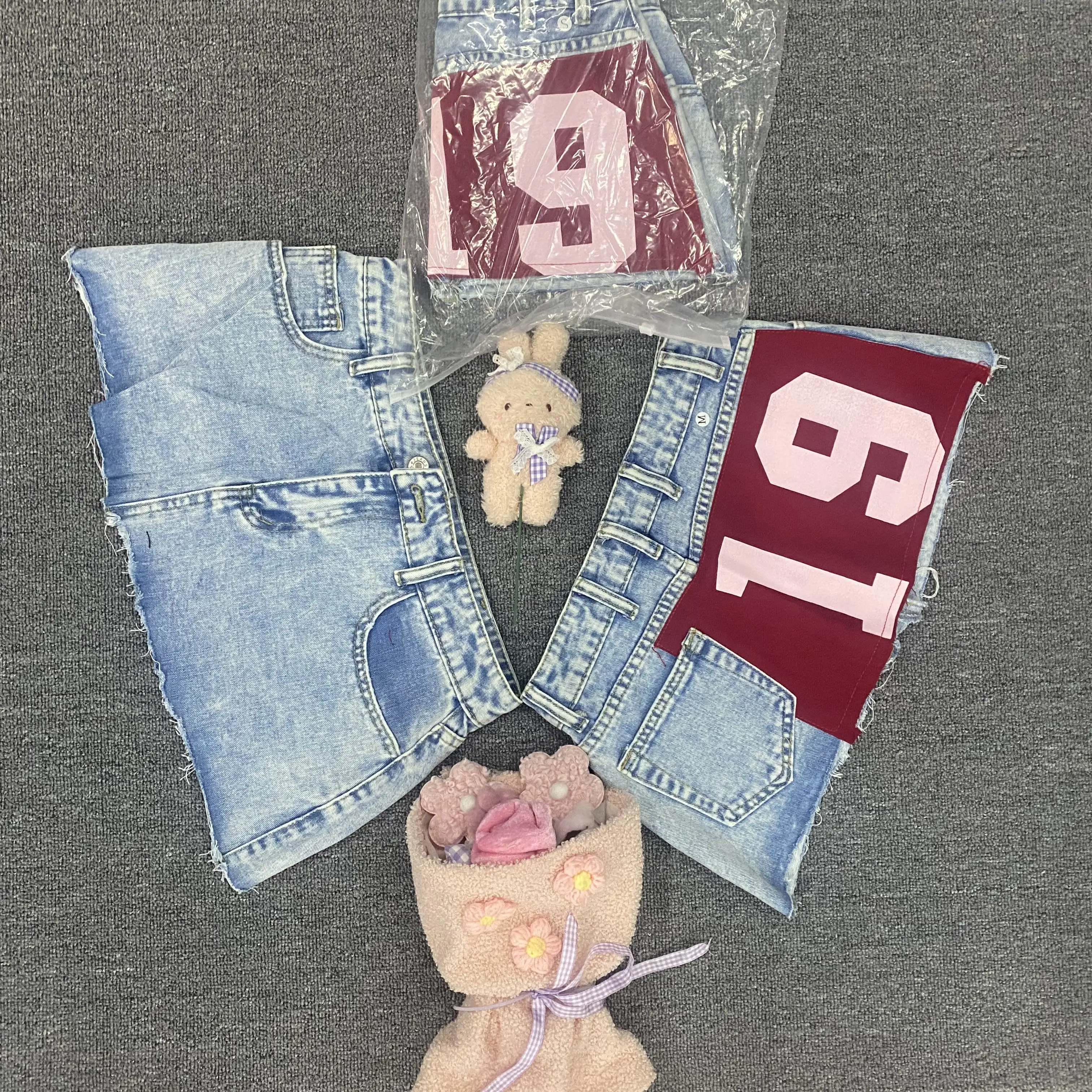 

Y2K летняя короткая юбка с аппликацией, джинсовая юбка, уличная хип-хоп индивидуальная готическая сексуальная крутая милая мини-повседневная женская юбка для девочек