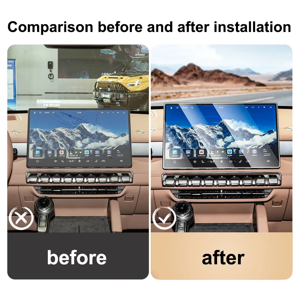 For Dongfeng MHERO II M-Hero M817 Ultra Clear Tempered Film Car Modification Accessories Instrument Navigation Screen Protector