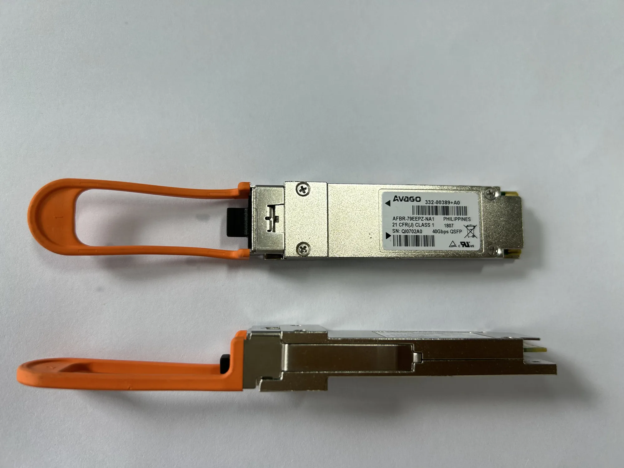 NetAPP X65401 332-00389 40Gbps QSFP 332-00389+A0 AFBR-79EEPZ-NA1 Avago 40G QSFP Fiber Optical Module