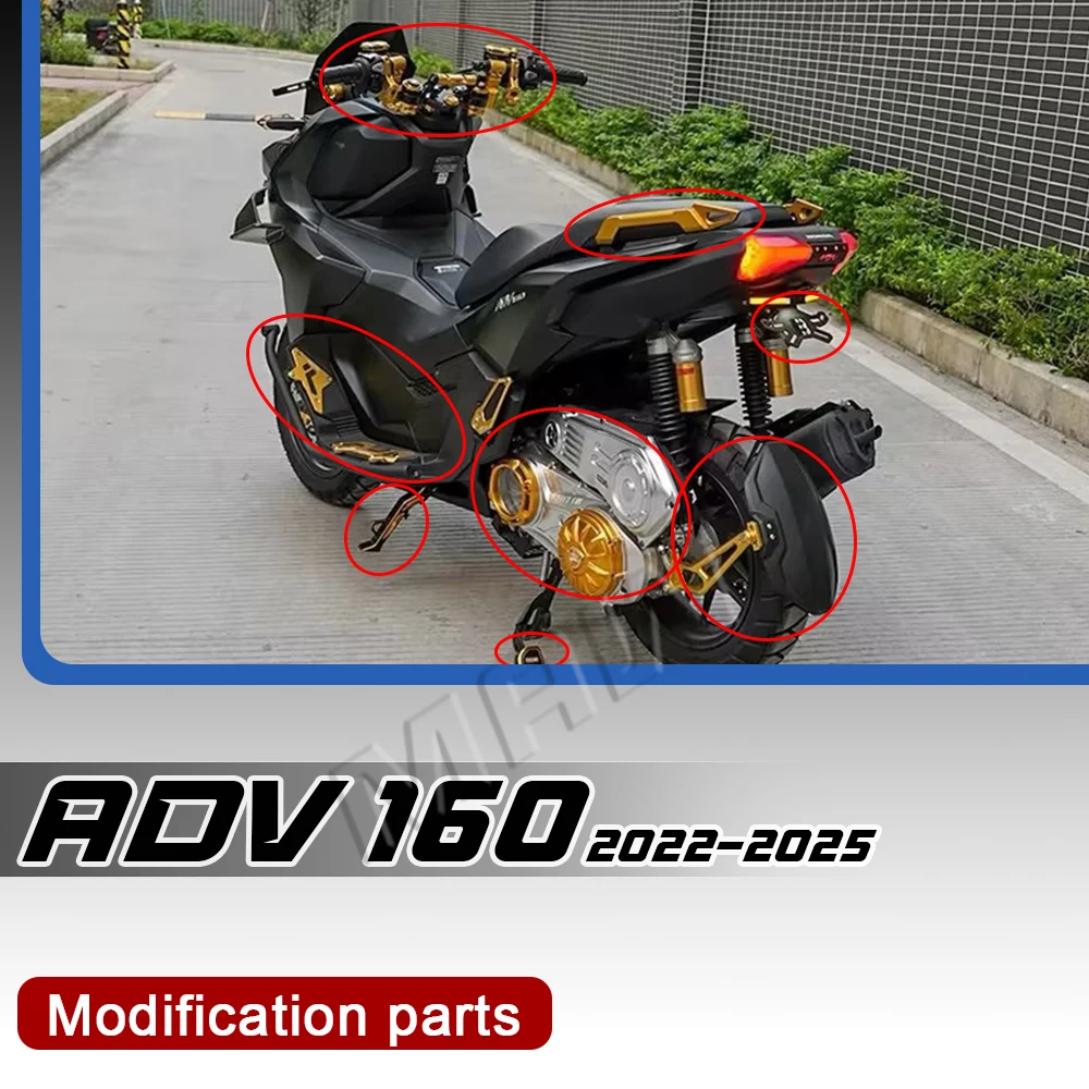 

CNC Aluminum Transmission Case CVT Cover For HD CLICK 125i CLICK 125 adv160 V2 2019-2025 Year Motorcycle Accessories