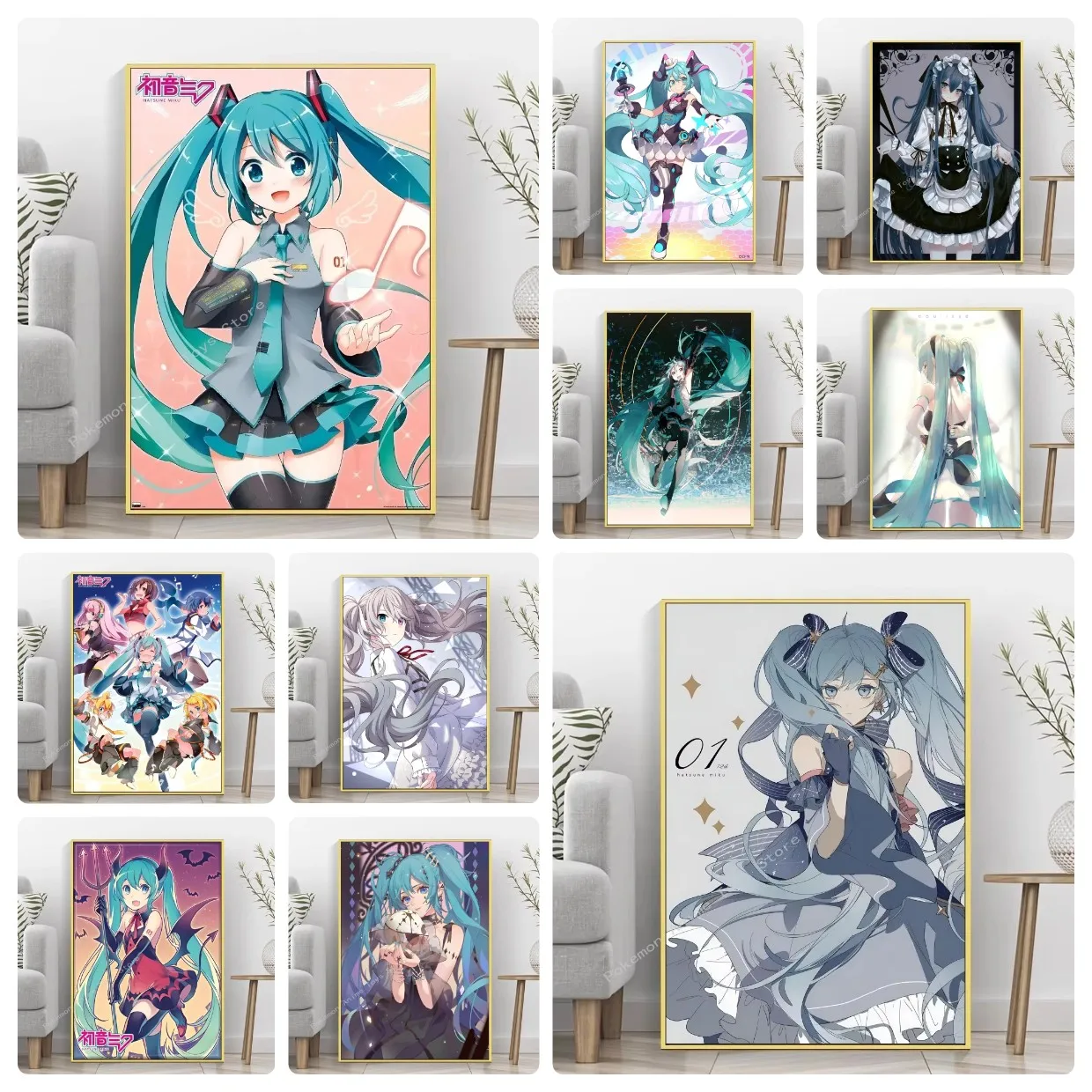 

Anime H-Hatsunes-M-Miku girls Diamond Art Painting Full Drills Mosaic Cross Stitch Diy Handcraft Home Decor Gift