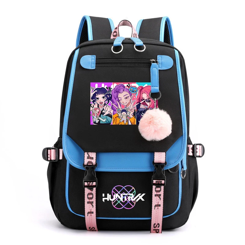 

New Fashion Bag KPop Demon Hunters Print Backpack Boy Girl School Bag Women Men Teens Travel Bag Daily Backpack