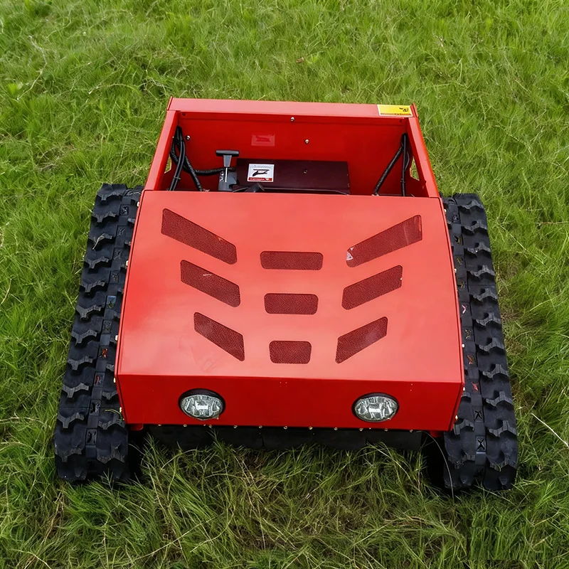 Control Walking Tractor Garden Grass Cutting Machine Automated 1500WIndustrial Crawler Robot Lawn Mower Self Propelled Remote