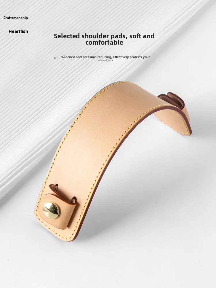 Handmade Room Leather Shoulder Strap Modification for LV Speedy25 Tanning Leather Anti Stress Anti Slip Pad Accessories