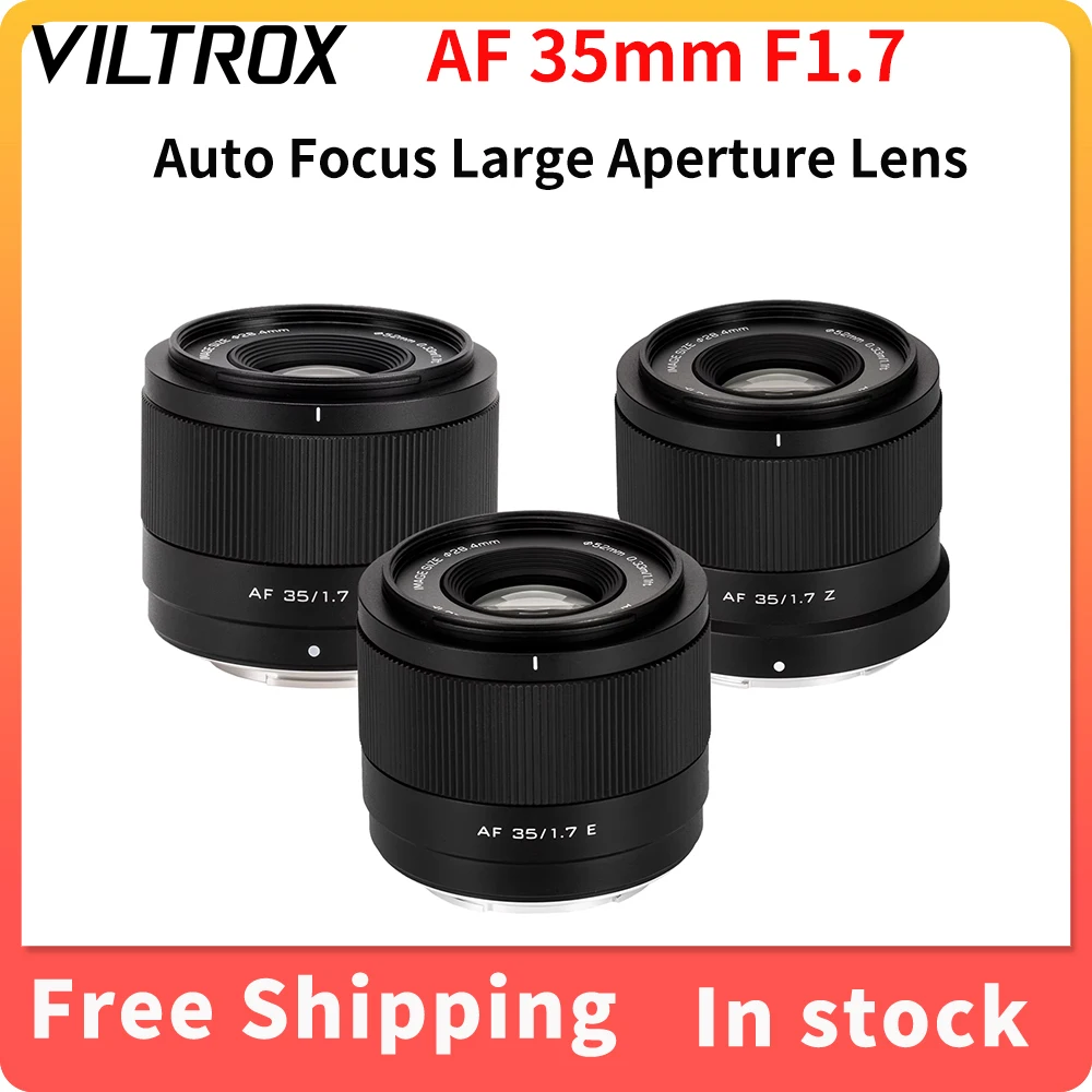 Viltrox AF 35 مللي متر F1.7 الهواء التركيز التلقائي فتحة كبيرة صورة كاميرا APS-C عدسة لسوني E جبل فوجي X نيكون Z جبل