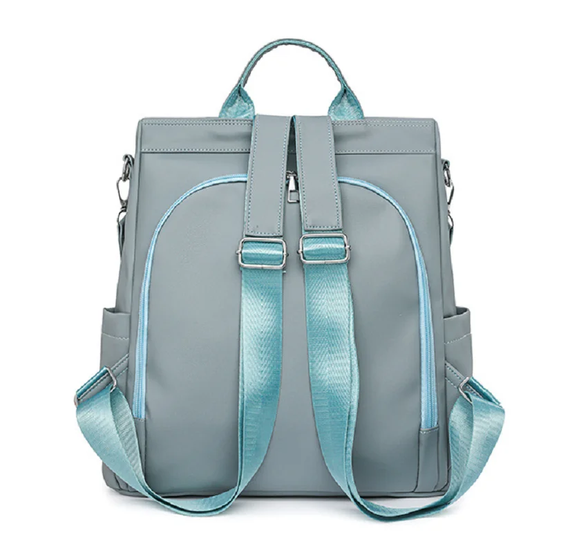 New Korean Fashion Soft Leather Large Capacity Travel Backpacks Women's Anti Theft Shoulder Bags Totes Notebook School Bag