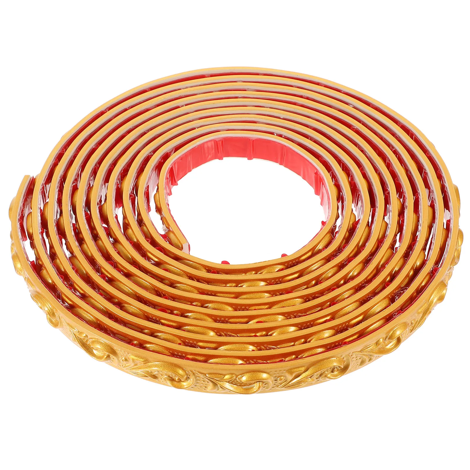 PVC製粘着式ピールアンドスティックトリムロール、コーナーウォールエッジフレキシブルモールディングストリップ、カット可能、簡単装飾、家庭・オフィス用