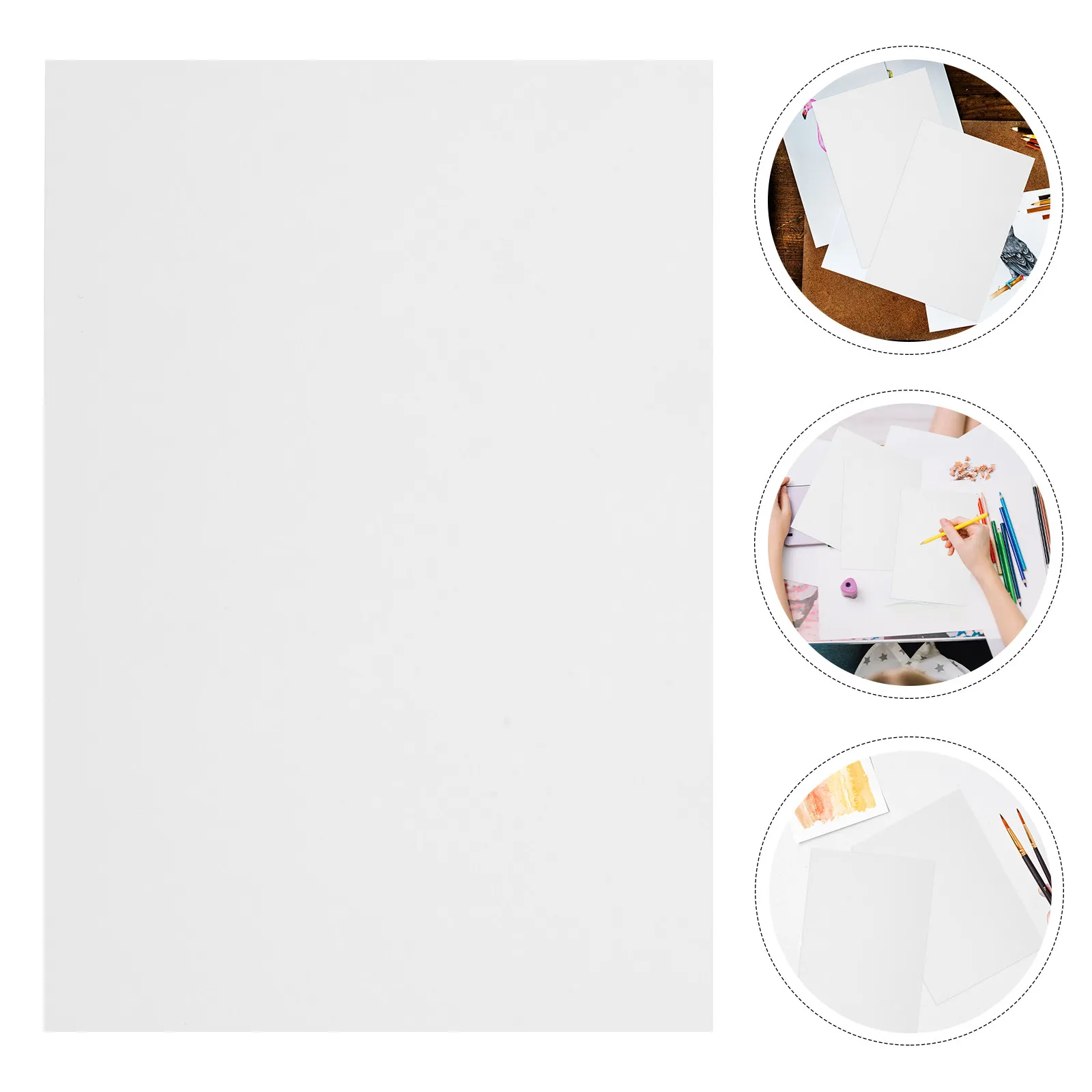 

400Pcs Colored Pencil Paper for Drawing Sketch Paper Bulk High Gloss Finish Watersoluble Pigment Resistant Stationery Art Sheets