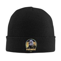 Marvel Infinity War Thanos Vintage Bonnet Hats Beanie Hats Custom Knitting Hat Winter Casual Men Women Unisex Hippie Elastic Cap