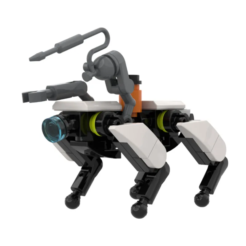 MOC Military Combat Machinery Dog Robot Building Block Ornament Model Assembly Toy Children Puzzle Collection Figure Toy