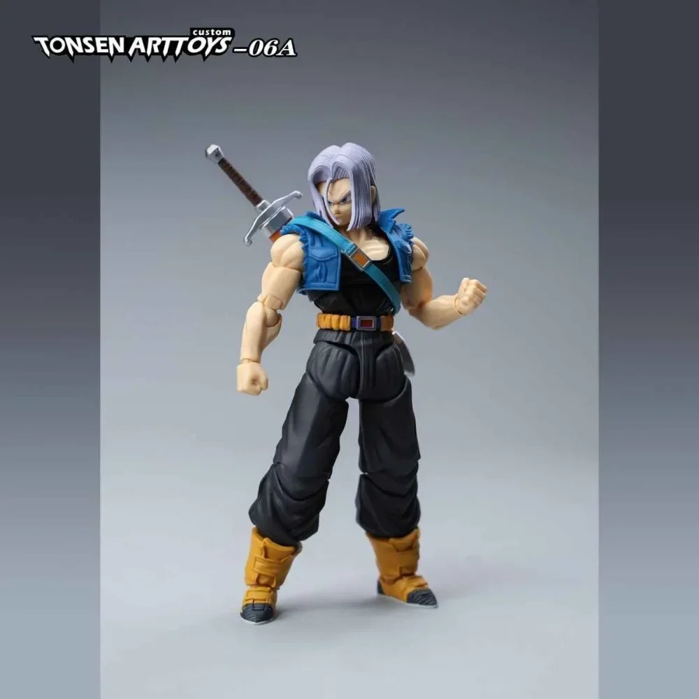 Dragon Ball Z Tonsenarttoys figurine SHF Super Saiyan SSJ SSJ2 Trunks Majin Buu Kid Buutenks Custom Accessories Action Figures