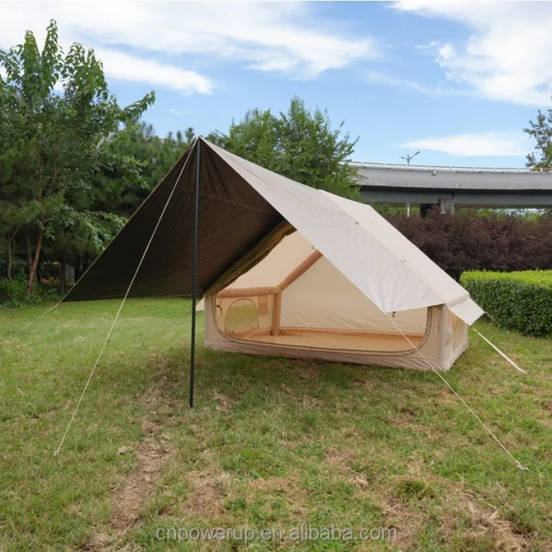 

XMSJ Family Size 6.3㎡ Inflatable Tent Two-Bedroom 300D Oxford PVC Waterproof Automatic Quick Opening Connectable Canopy Portable