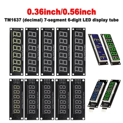 TM1637 LED Display Module for Arduino 6-Digit 7-Segment 0.36''/0.56 Inch Time Clock Indicator Tube Module Red/Blue/Green/Yellow