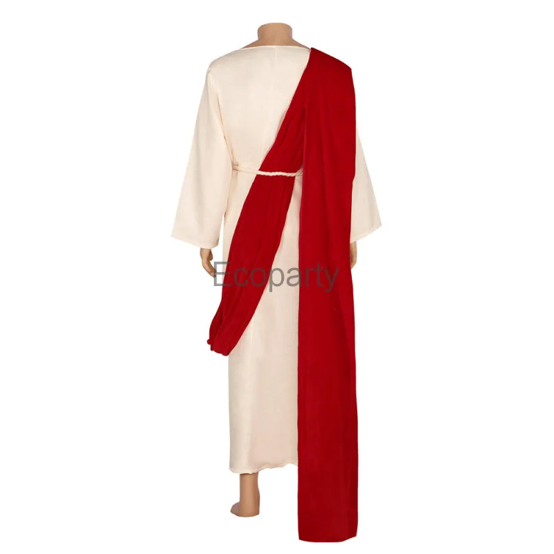 2024 Men's Ancient Greek Mythology Men Toga Halloween God Robe Cosplay Fancy Dress Up Rome Spartan Warrior Costume Male