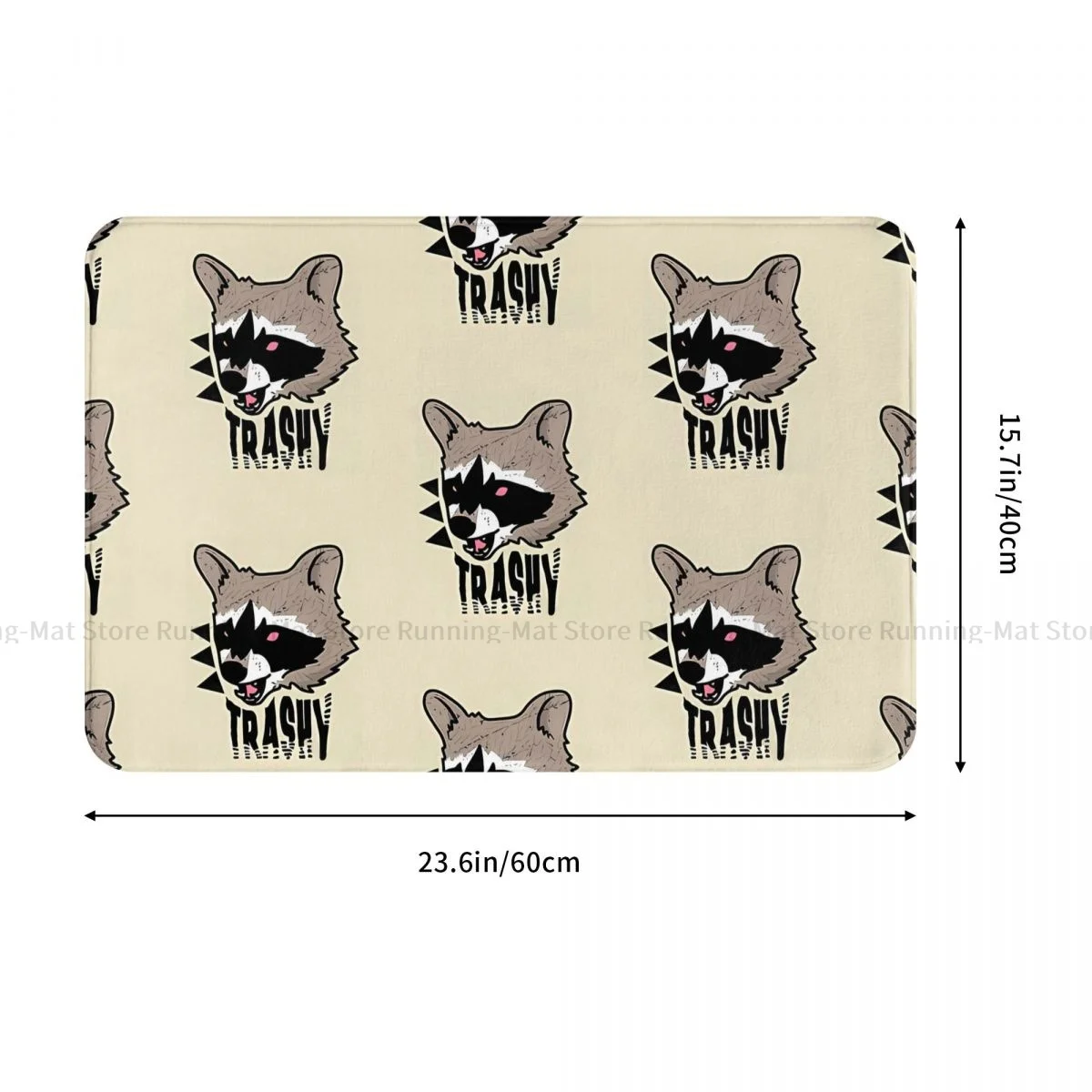 Raccoon Bathroom Non-Slip Carpet Trashy Bandit Rascal Bedroom Mat Entrance Door Doormat Home Decor Rug