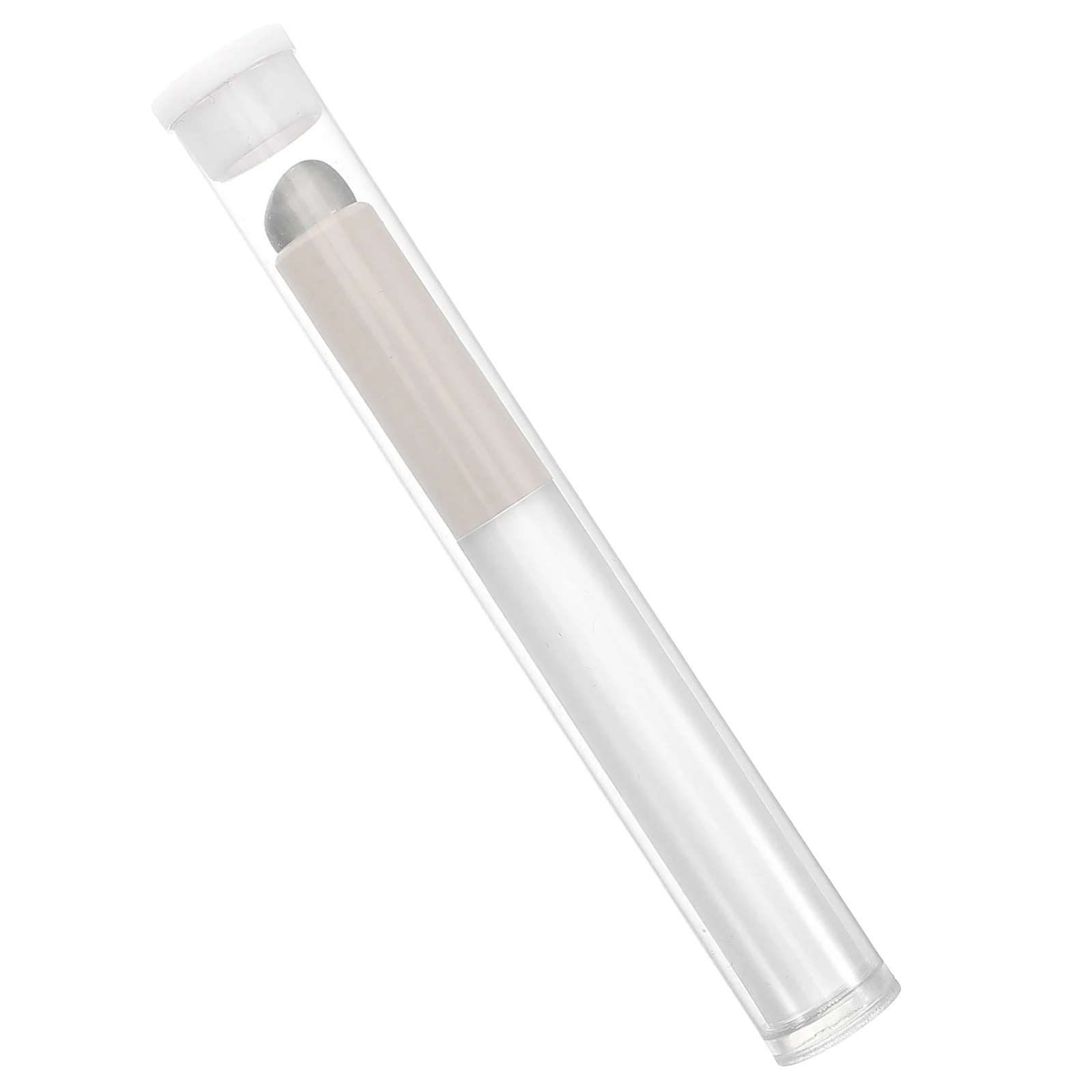 Pequeño cepillo de labios de silicona de cabeza redonda portátil lápiz labial preciso brillo bálsamo máscara corrector aplicador cepillo de maquillaje
