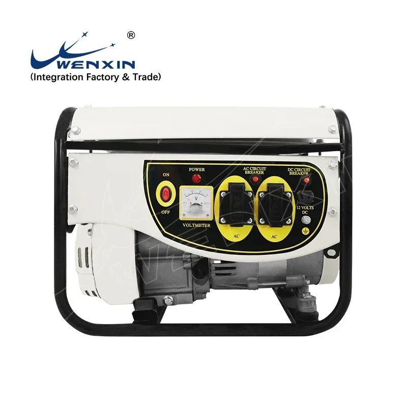 2 Stroke 12V DC 1Kw Mini Small Electric Wholesale 1000W Electric Portable Hand Crank Petrol Gasoline Generator Portable