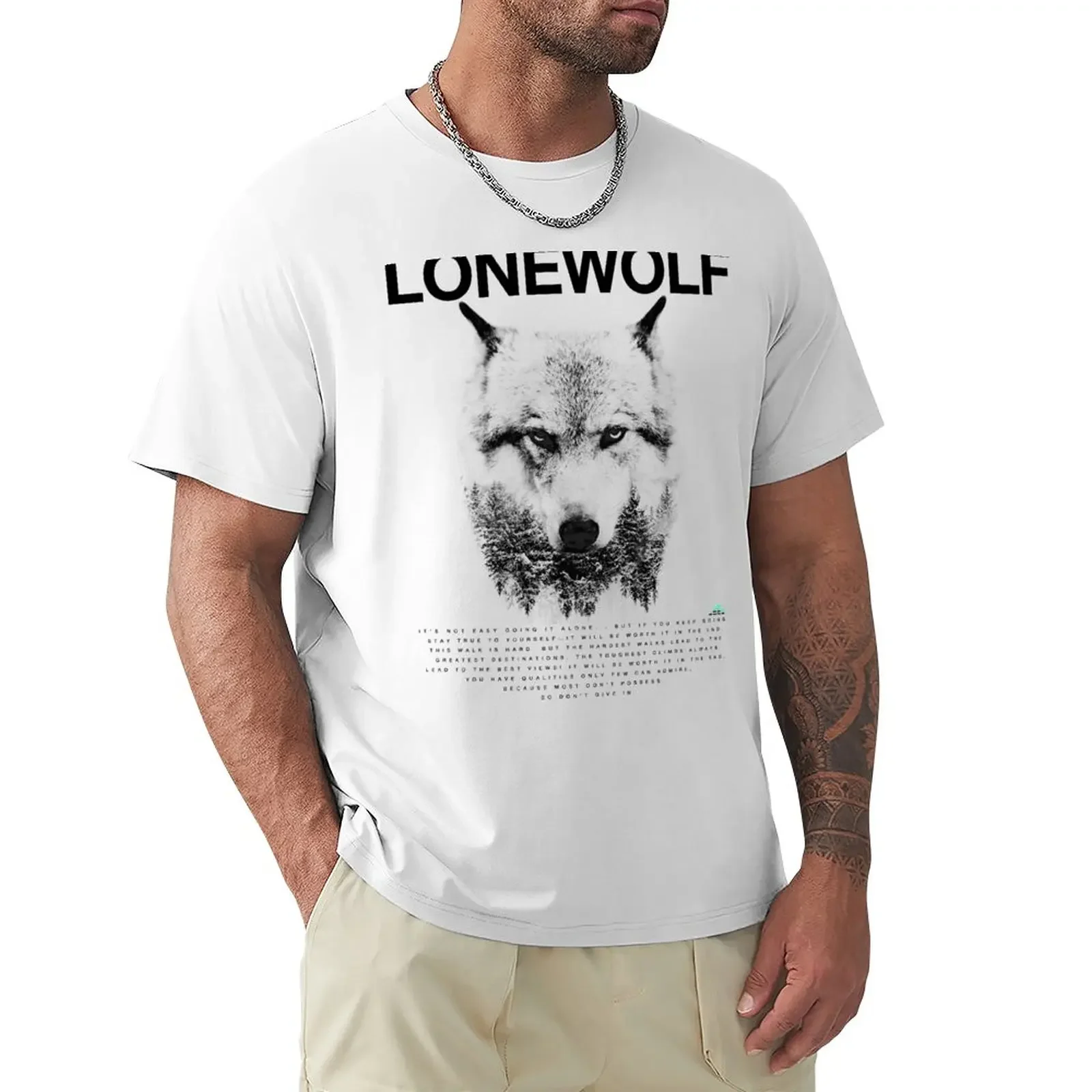 Lone Wolf! T-Shirt customs design your own rapper graphic tees shirts graphic graphic t shirt vintage shirts men