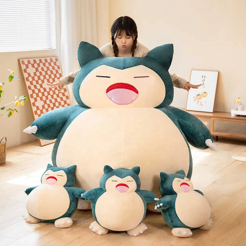 Aoger Giant Snorlax Plush Toys Kawaii Soft Snorlax Leather Shell Plushie NO Filling Pillow Birthday Gifts For Children Pokemon