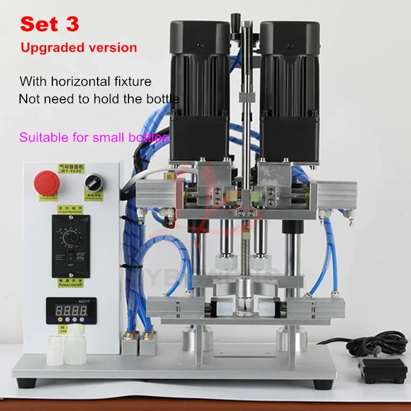 Automatic Multifunctional Bottle Capping Wrapping Machine, Desktop Twist, Bottle Cap for Capper, Twist Sealing, Plastic Glass