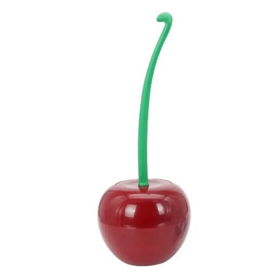 Long Handle Soft Hair Toilet Brush Household Creative Lovely Cherry Shape Toilet Brush Bathroom Accessories Cleaning Brush