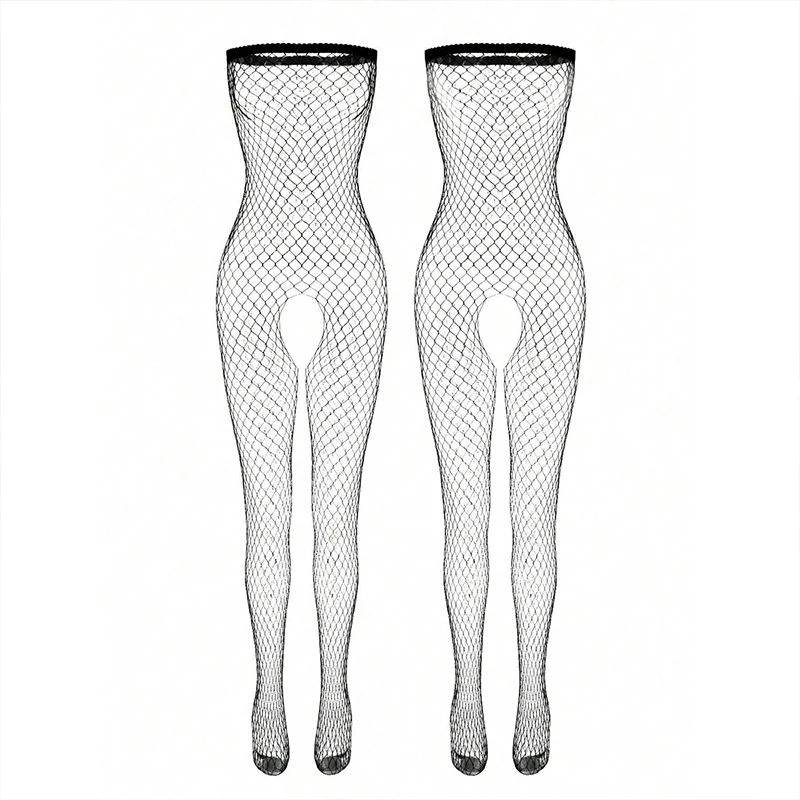 Evening Dress Women\'s Erotic Crotchless Costume Sexy Teddy Lingerie See Through Bodystocking Lace Bodysuit Underwear Plus Size