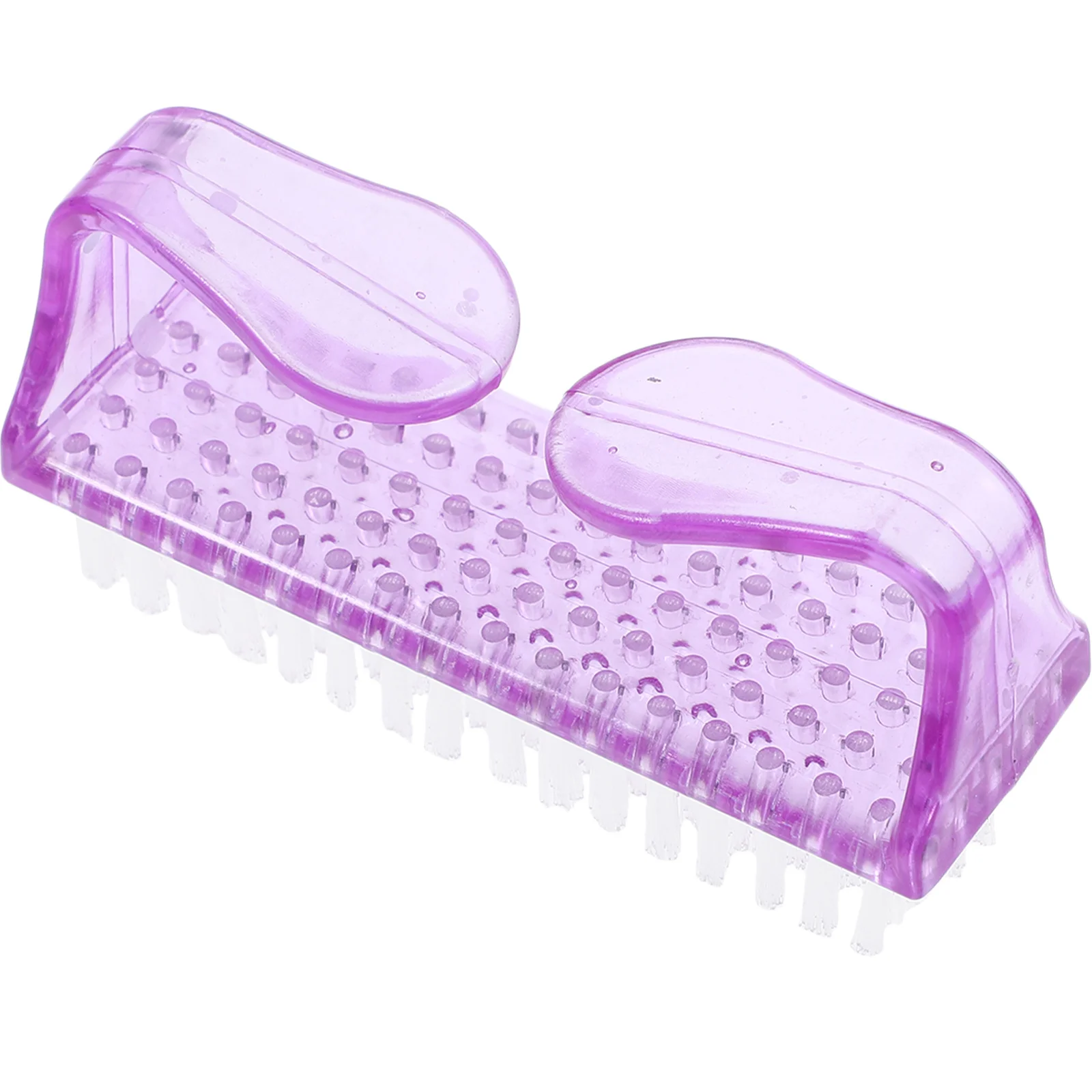 1 cepillo de limpieza de uñas, cepillo de plástico para manos y pies, herramienta de eliminación de polvo para manicura en casa, Kit de cuidado de uñas