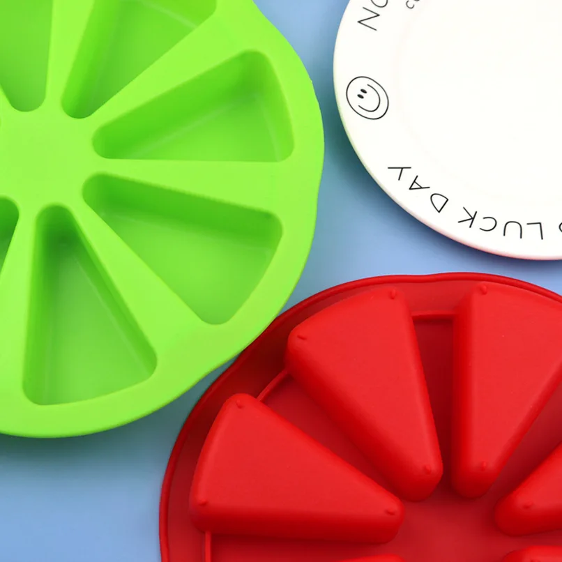 8 Points Silicone Cake Mold Orange Shape Scone Baking Pan Non-stick Mould XG212 for Kitchen Baking