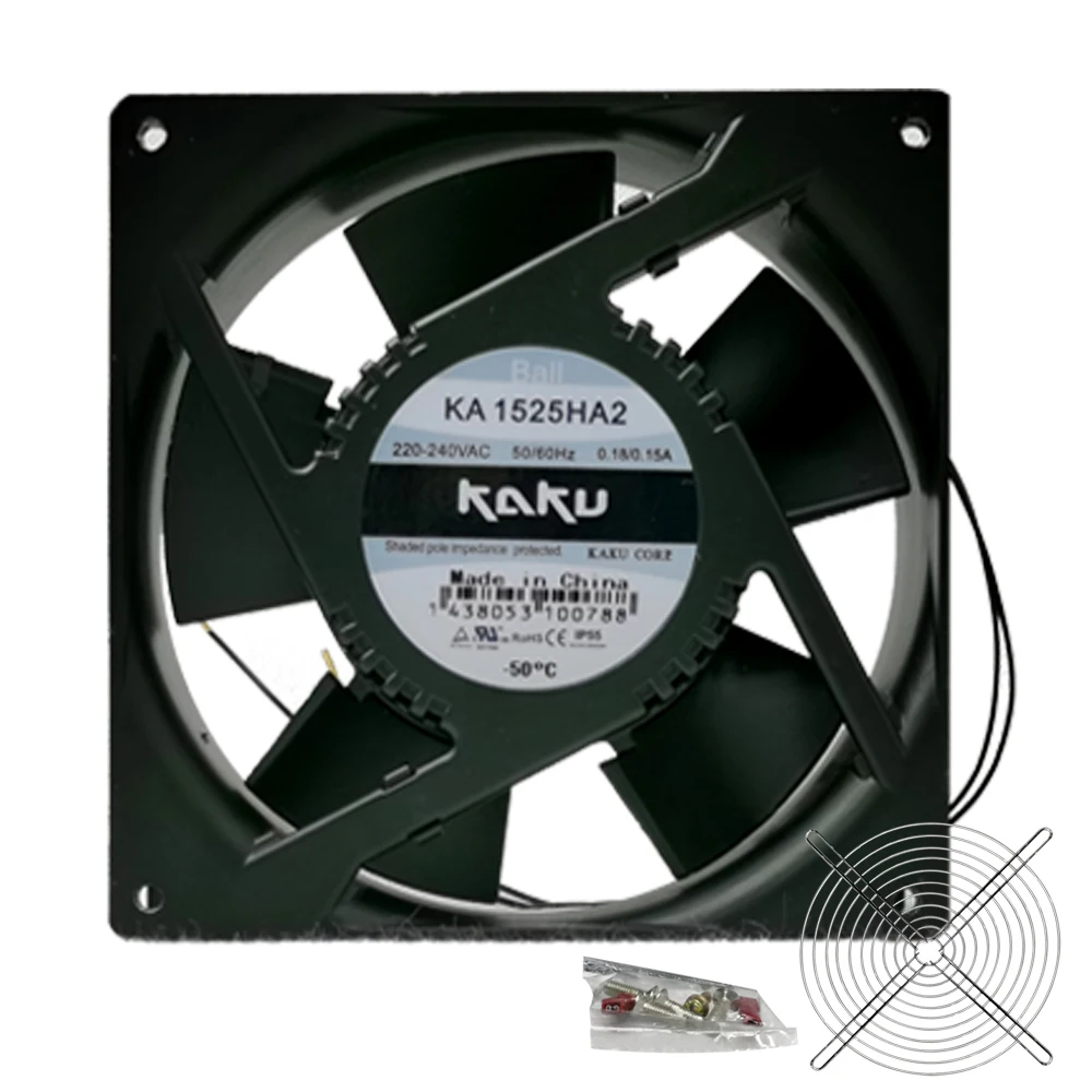 KA1525HA1 KA1525HA2 KA1525HA3 15CM Waterproof Exhaust Fan All Metal AC110V 220V 380V Cooling Fan
