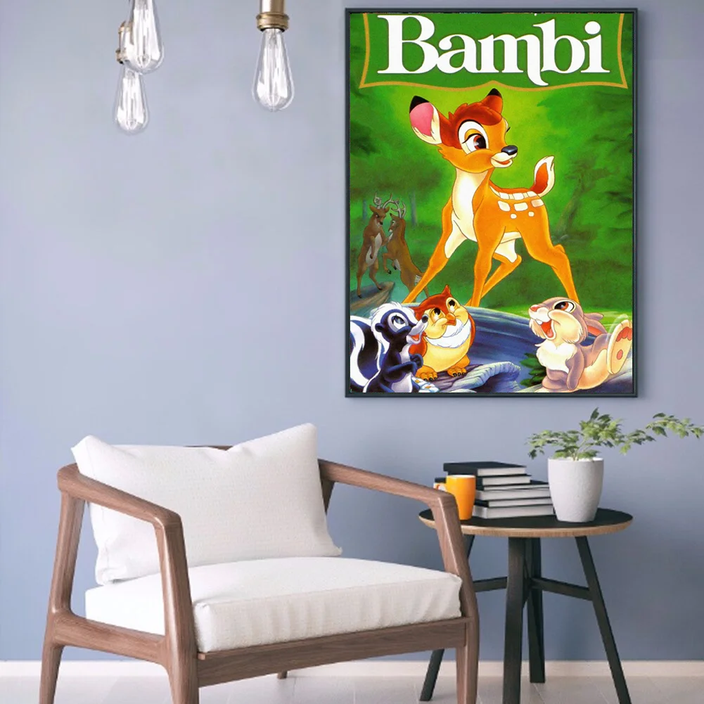 5D DIY Disney Diamond Painting Disney Animal Cartoon Bambi The Lion King Diamond Mosaic Embroidery Cross Stitch Kits Art Home