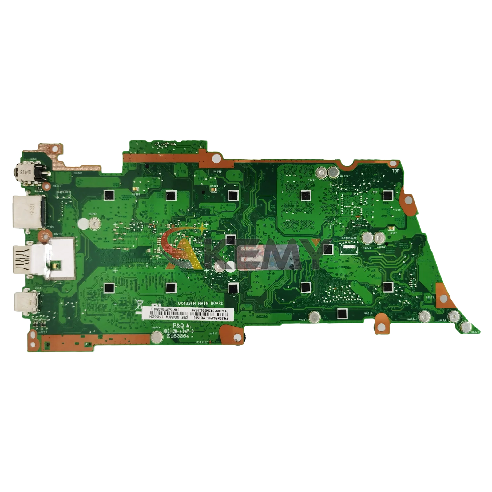 Ux433fa placa-mãe do portátil para asus zenbook ux433fa u4300f ux433fn ux433f notebook mainboard com i3 i5 i7 cpu 100% testes ok stk